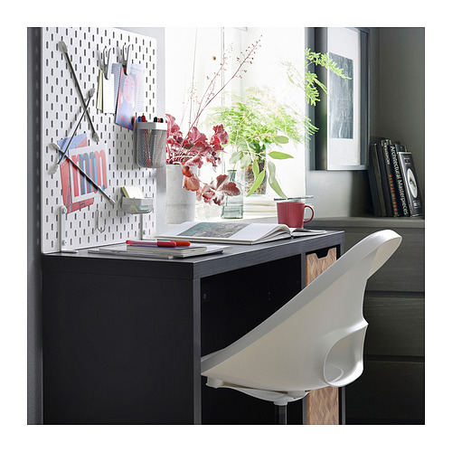 KALLAX/LOBERGET desk and chair