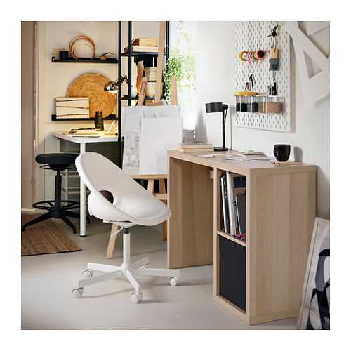 KALLAX/LOBERGET desk and chair