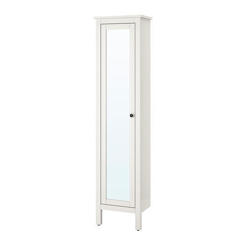 HEMNES kabinet tinggi dengan pintu cermin