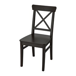 INGOLF - Chair, brown-black