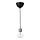 LUNNOM/SKAFTET - lampu gantung dengan bohlam, dilapisi nikel/bulat bening | IKEA Indonesia - PE876423_S1