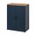 SKRUVBY - cabinet with doors, black-blue, 70x90 cm | IKEA Indonesia - PE876442_S1