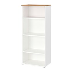 SKRUVBY - Bookcase, white, 60x140 cm