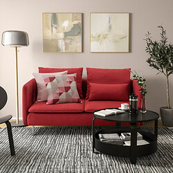 SÖDERHAMN - Compact 3-seat sofa, Tonerud red