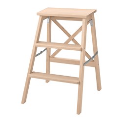 BEKVÄM - Step stool, beech, 63 cm