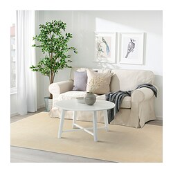 BUSSFIL - Karpet, bulu tipis, krem, 120x180 cm