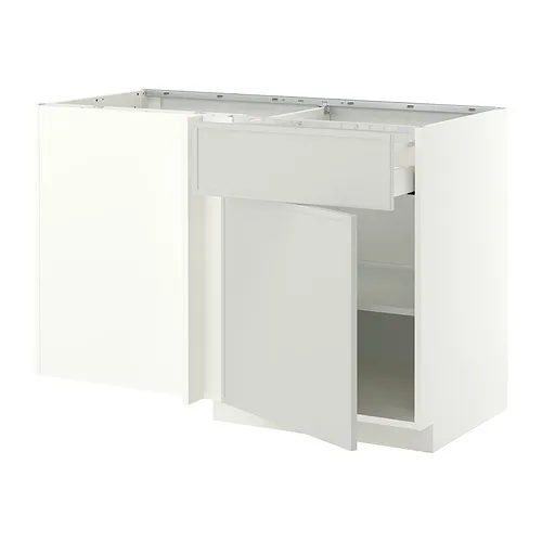 METOD/MAXIMERA corner base cab w drawer and shelf