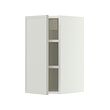 METOD - Wall cabinet with shelves, white/Aspudden light grey, 30x37x60 cm