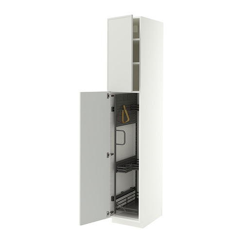 METOD high cabinet with cleaning interior