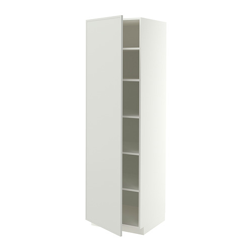 METOD high cabinet with shelves