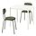 MELLTORP/ÖSTANÖ - table and 2 chairs, white white/Remmarn deep green, 75 cm | IKEA Indonesia - PE944777_S1