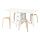 KYRRE/NORDEN - table and 4 stools, white/birch, 26/89/152 cm | IKEA Indonesia - PE944789_S1