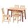 PINNTORP/PINNTORP - table and 4 chairs, light brown stained red stained/light brown stained, 125 cm | IKEA Indonesia - PE944797_S1