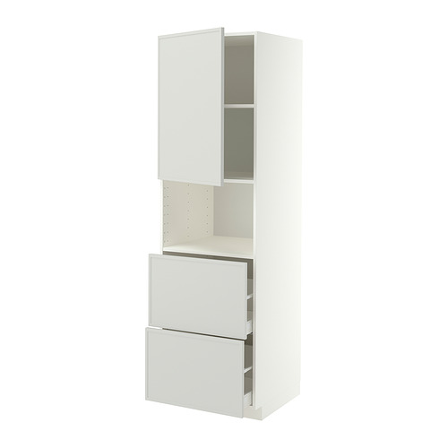 METOD/MAXIMERA hi cab f micro w door/2 drawers