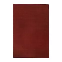 BUSSFIL - Karpet, bulu tipis, jingga kecokelatan, 120x180 cm