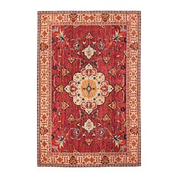 VATTENSKIDOR - Karpet, bulu tipis, merah, 120x180 cm