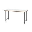 LAGKAPTEN/SPÄND - Desk, white anthracite/black, 140x60 cm