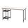 LAGKAPTEN/SPÄND - desk, white anthracite/black, 140x60 cm | IKEA Indonesia - PE944837_S1