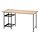 LAGKAPTEN/SPÄND - desk, white stained oak effect/black, 140x60 cm | IKEA Indonesia - PE944836_S1