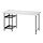 LAGKAPTEN/SPÄND - desk, white/black, 140x60 cm | IKEA Indonesia - PE944835_S1