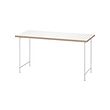 LAGKAPTEN/SPÄND - Desk, white/anthracite, 140x60 cm