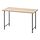 LAGKAPTEN/SPÄND - desk, white stained oak effect/black, 120x60 cm | IKEA Indonesia - PE944848_S1