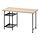 LAGKAPTEN/SPÄND - desk, white stained oak effect/black, 120x60 cm | IKEA Indonesia - PE944853_S1