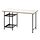 LAGKAPTEN/SPÄND - desk, white anthracite/black, 120x60 cm | IKEA Indonesia - PE944851_S1