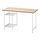 LAGKAPTEN/SPÄND - meja, efek kayu oak diwarnai putih/putih, 120x60 cm | IKEA Indonesia - PE944861_S1