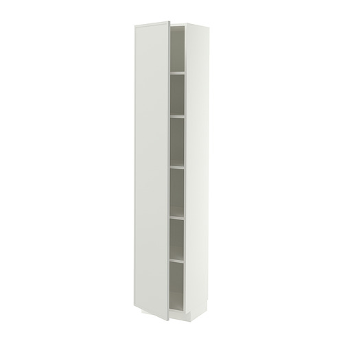 METOD high cabinet with shelves