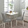 KÄTTIL/NORBERG - meja dan 2 kursi, putih/Knisa abu-abu muda, 74 cm | IKEA Indonesia - PE835490_S1