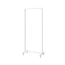 MITTZON - Frame with castors, white, 85x205x50 cm