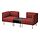 LILLEHEM - Sofa modular 2 dudkn+meja samping, Gunnared/cokelat-merah kayu | IKEA Indonesia - PE944923_S1