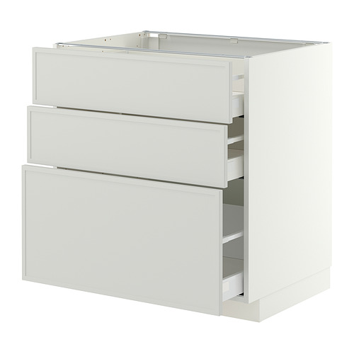 METOD/MAXIMERA kabinet dasar dgn 3 laci