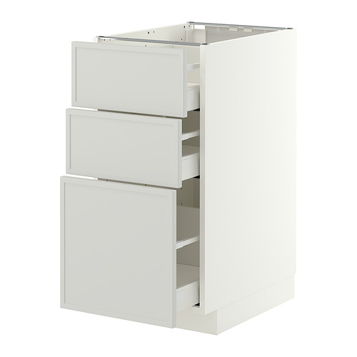 METOD/MAXIMERA kabinet dasar dgn 3 laci
