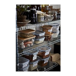IKEA 365+ - Food container, square/plastic, 750 ml