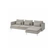 SÖDERHAMN - 4-seat sofa, with chaise longue/Viarp beige/brown
