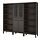 IDANÄS - storage combination w glass doors, dark brown/stained, 244x39x211 cm | IKEA Indonesia - PE835545_S1