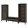 IDANÄS - TV storage combination, glass/dark brown stained, 325x40x211 cm | IKEA Indonesia - PE835548_S1