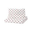 BARNDRÖM - Srg duvet 1 srg bantal ranjang bayi, pola hati/putih merah, 110x125/35x55 cm