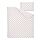 BARNDRÖM - duvet cover 1 pillowcase for cot, heart pattern/white red, 110x125/35x55 cm | IKEA Indonesia - PE944995_S1