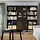 IDANÄS - storage combination w glass doors, dark brown/stained, 244x39x211 cm | IKEA Indonesia - PE835576_S1