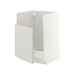METOD - Base cab f TALLSJÖN sink, white/Aspudden light grey, 60x60x80 cm