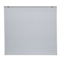 HORNVALLMO - Block-out pleated blind, white/top-down bottom-up, 100x130 cm