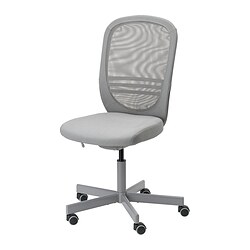 FLINTAN - Office chair, Diseröd grey