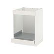 MAXIMERA/METOD - Base cab for hob+oven w drawer, white/Veddinge white, 60x60x80 cm