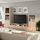 BESTÅ - TV storage combination/glass doors, white stained oak effect/Lappviken white stained oak eff clear glass, 300x42x193 cm | IKEA Indonesia - PE736823_S1