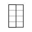 PAX - pair of sliding door frames w rail, black, 150x236 cm | IKEA Indonesia - PE835741_S2