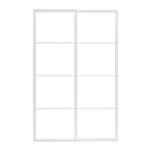 PAX pair of sliding door frames w rail