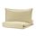 ÄNGSLILJA - sarung duvet dan 2 sarung bantal, krem terang-hijau, 200x200/50x80 cm | IKEA Indonesia - PE790736_S1